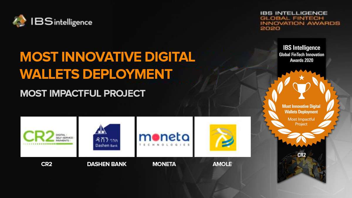 CR2 wins Most Impactful Project of Digital Wallet Deployment along with Dashen Bank and Moneta Technologies